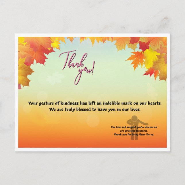 thankyoucard postcard (Front)