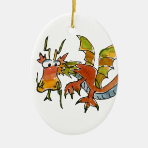 Thar Be Dragons Ceramic Tree Decoration