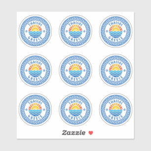 Thassos Island, Greece Multiple Pack Sticker