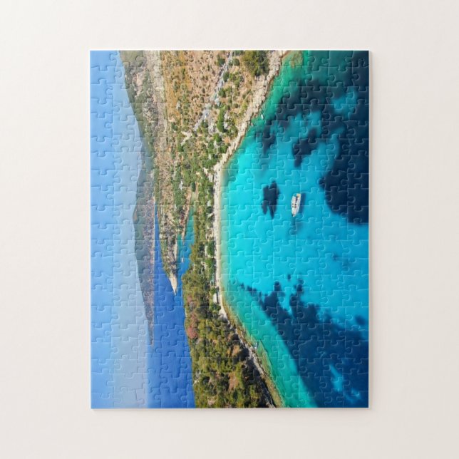 Thassos Island Kavala Greece Turquoise Water Blue Jigsaw Puzzle (Vertical)