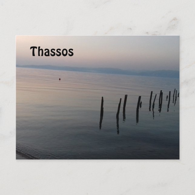 Thassos view from Skala Rachoni Postcard (Front)
