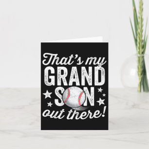 That39s My Grandson Out There Baseball Grandma Card