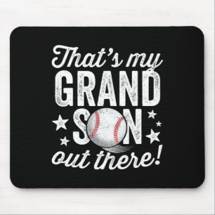 That39s My Grandson Out There Baseball Grandma Mouse Mat