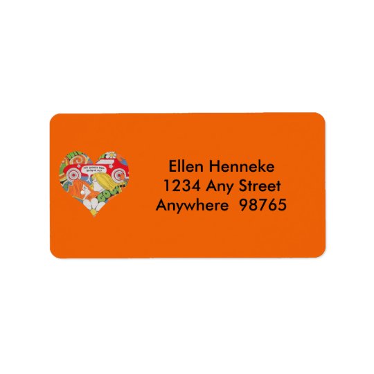 That 70s Label Address Label
