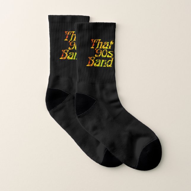 That '90s Band - Grunge Logo Black Socks (Pair)