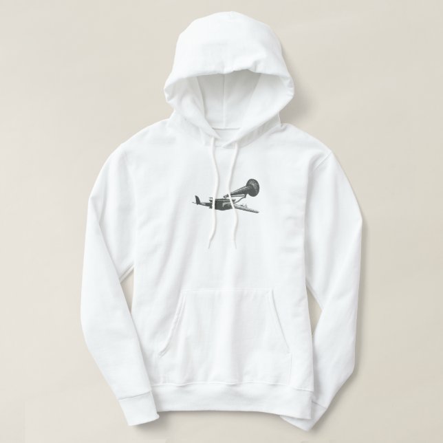 that aeroplane over that sea hoodie (Design Front)