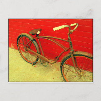 That Bike is a well loved piece of art! Postcard