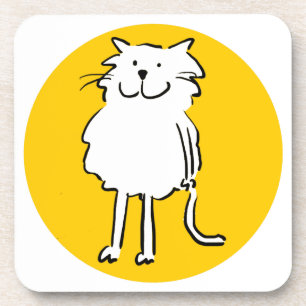 That Cat cartoon. Cat is standing. Coaster