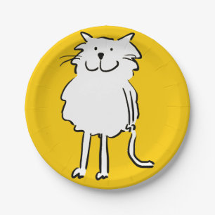 That Cat cartoon. Cat on a yellow plate