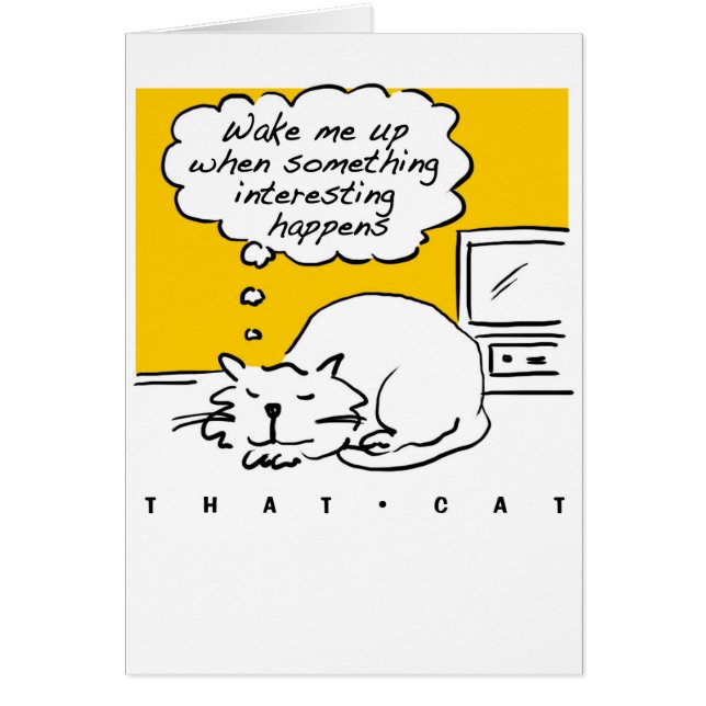 That Cat cartoon. Sleeping cat. (Front)