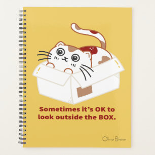 That Cat Life Cat in a Box with Name Planner