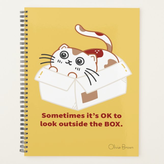 That Cat Life Cat in a Box with Name Planner (Front)