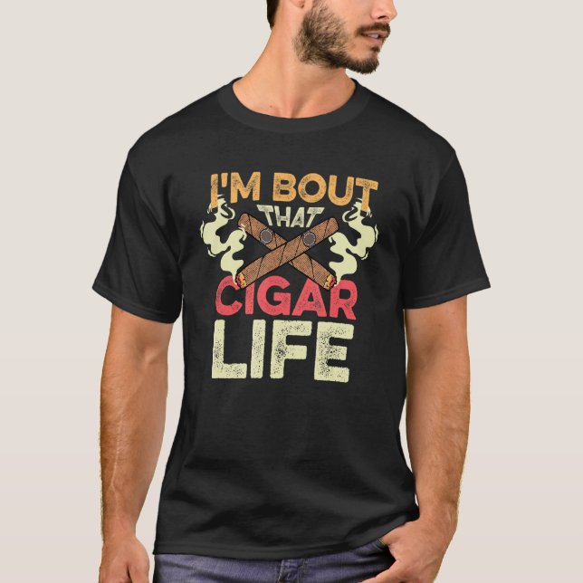 That Cigar Life Nicotine Addict T-Shirt (Front)