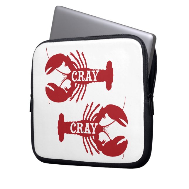 That Cray Cray Crayfish Crustacean Laptop Sleeve (Front Left)