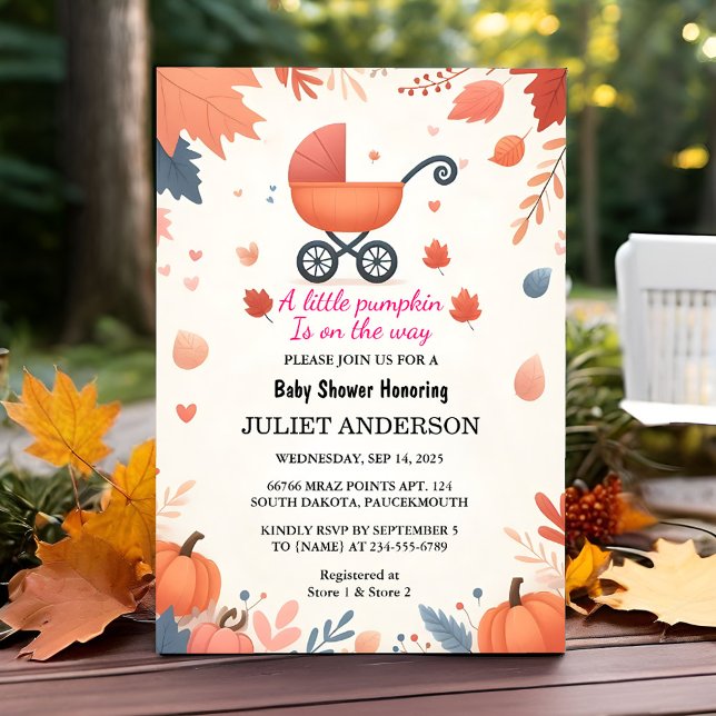 That Farm Pink Blue Boho Girl Boy Fall Baby Shower Invitation (Creator Uploaded)