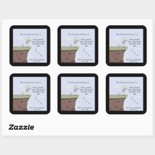 That First Step Square Sticker