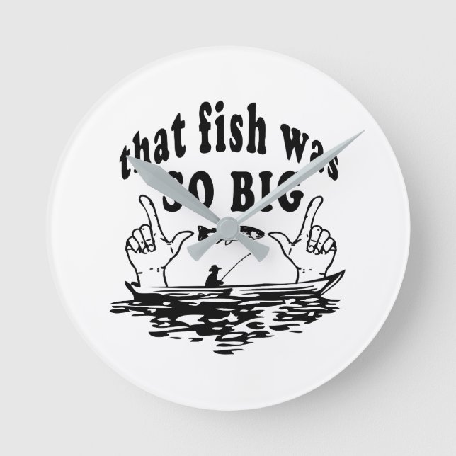 That fish was so big round clock (Front)