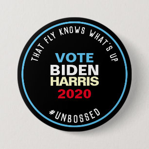 That Fly Though VOTE BIDEN HARRIS 2020 Large 7.5 Cm Round Badge