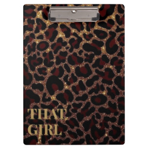 That Girl Leopard Print Clipboard