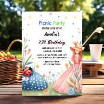That Girls Love Bug Picnic Polka Dot 1st Birthday