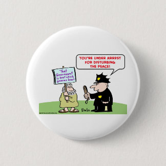that government  is best which governs least 6 cm round badge
