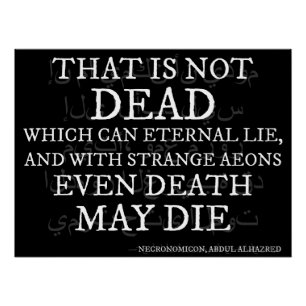 That Is Not Dead – The Necronomicon Verse Poster