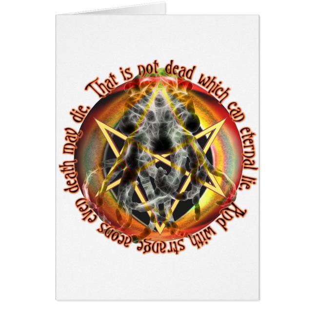 That is not dead which can eternal lie (Front)