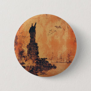 That Liberty Shall Not Perish From The Earth 6 Cm Round Badge