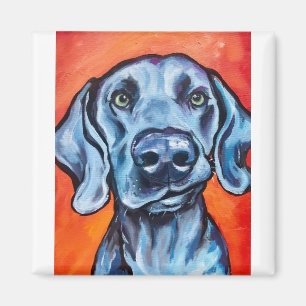 That lip tho! Weimaraner Magnet