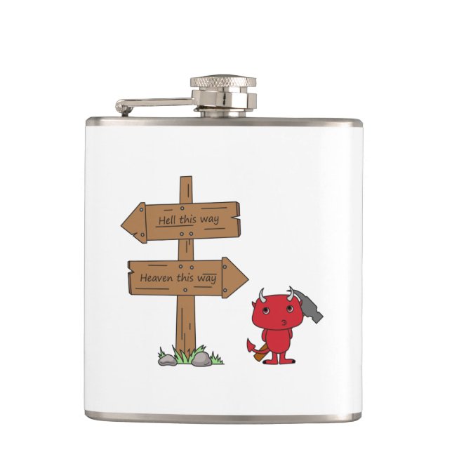 That little devil hip flask (Front)