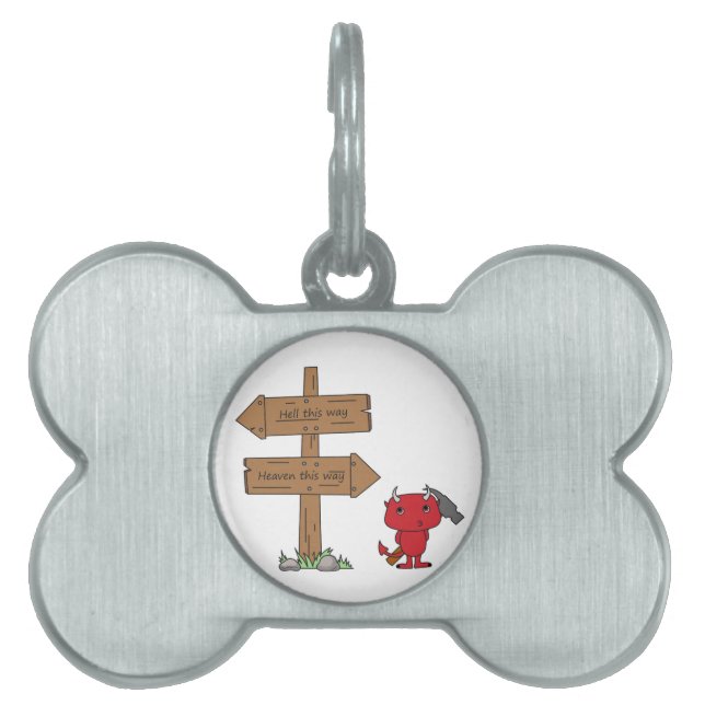 That little devil pet ID tag (Front)