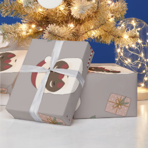That Melanin Tho® Black Santa Vintage Wrapping  Wrapping Paper