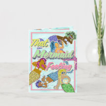 That Mermaid Feeling - Blank Greeting Card