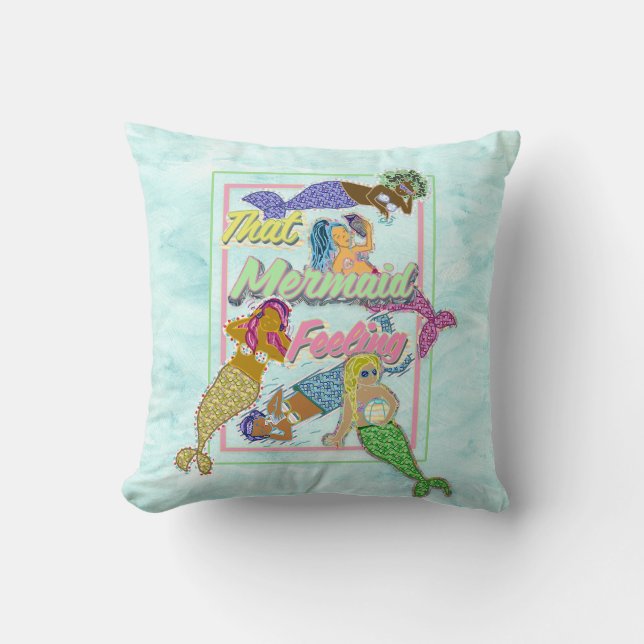 That Mermaid Feeling - Inclusive Friends Relaxing Cushion (Front)