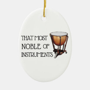 That Most Noble of Instruments - Timpani Ceramic Tree Decoration