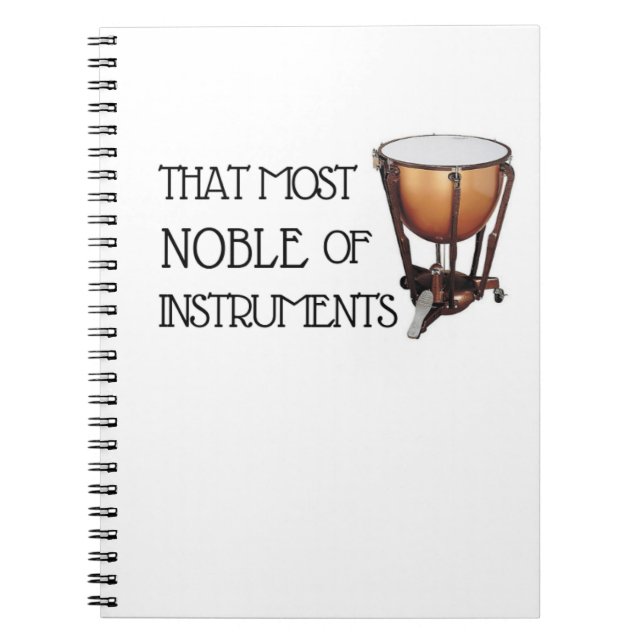 That Most Noble of Instruments - Timpani Notebook (Front)