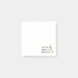 That Most Noble of Instruments - Trumpet Post-it Notes