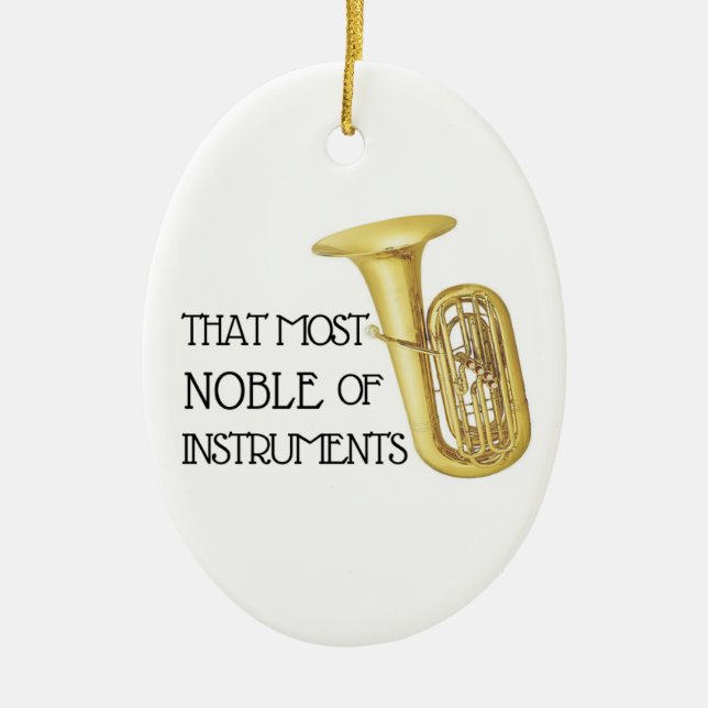 That Most Noble of Instruments - Tuba Ornament (Front)