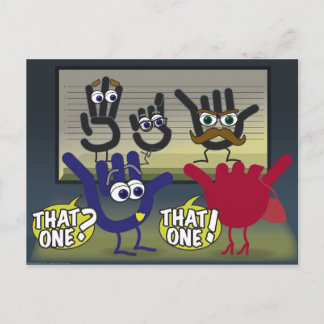 That one! ASL postcard
