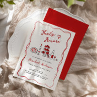 That’s Amore Hand Drawn Italian Red Bridal Shower