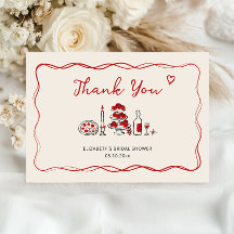 That’s Amore Hand Drawn Italian Red Bridal Shower