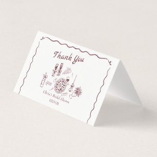 That’s amore Italian bridal shower thank you card