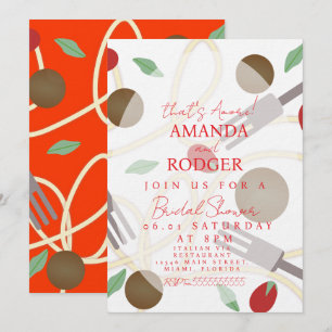 That’s Amore Italian Pasta Wedding Invitation