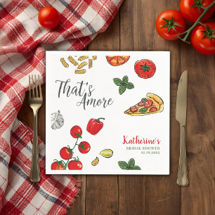That’s Amore Italian Pizza and Pasta Bridal Shower Napkin