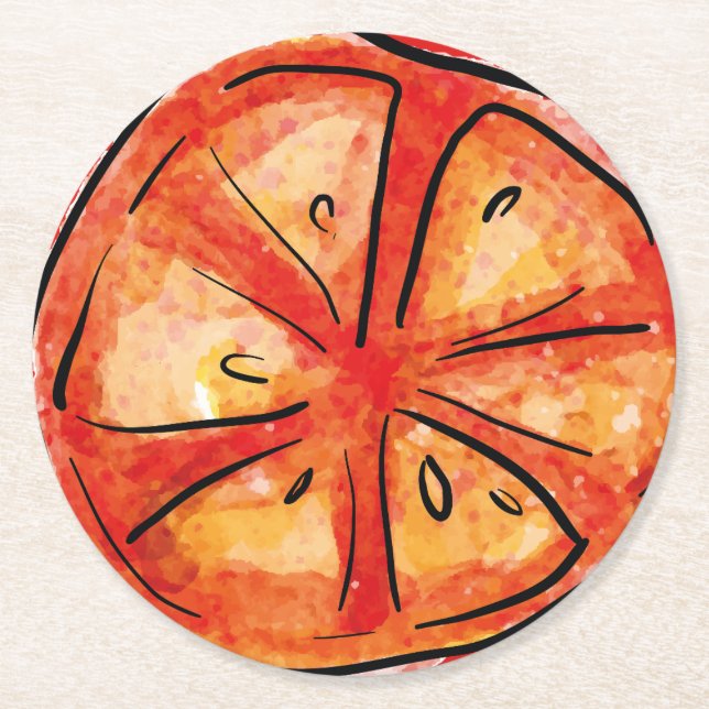 That’s Amore Italian Pizza Bridal Shower tomato Round Paper Coaster (Front)