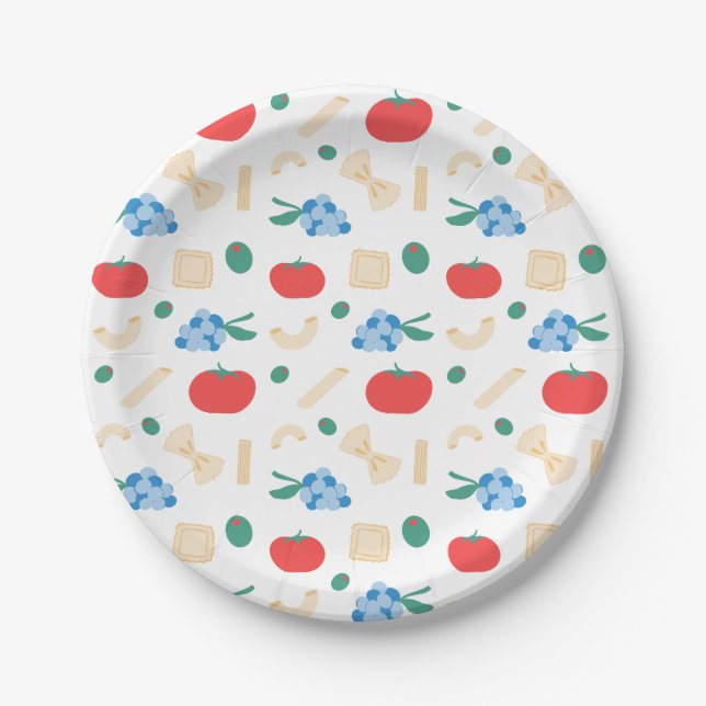 That’s Amore Pasta Party Bridal Shower  Paper Plate (Front)