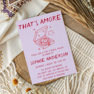 That’s Amore Pizza Bridal Shower Invitation