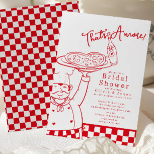 That’s Amore Pizza Bridal Shower Invite