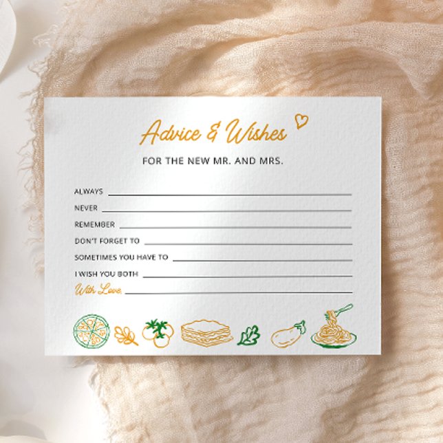 That’s Amore Rustic Italian Advice and Wishes card (Creator Uploaded)