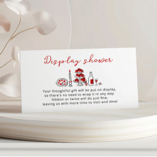 That’s Amore Whimsical Italian Red Display Shower Enclosure Card